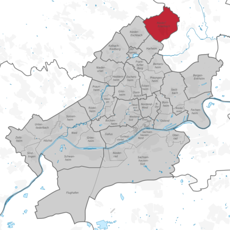 Karte Ortsbeirat 13 - Nieder-Erlenbach